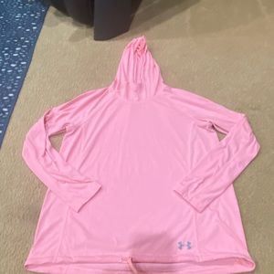 Under Armour pink lightweight hoodie